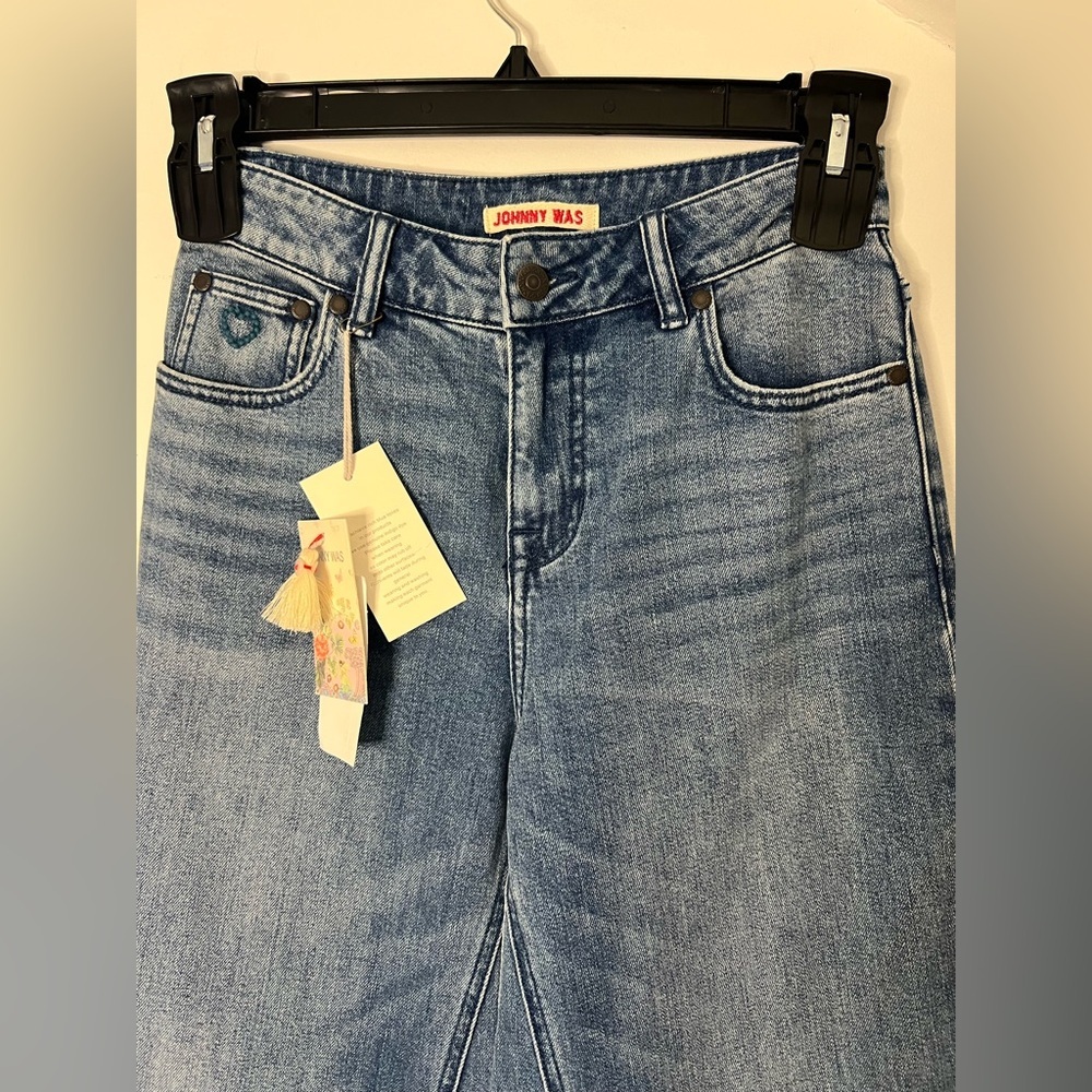 JOHNNY WAS THE WIDE LEG - SISA Embroidered Jeans in Size 25 NWT - Picture 4 of 11
